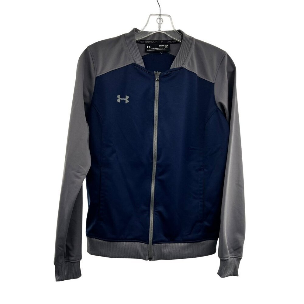 Under Armour Women's Active Jacket Full Zip Blue/Gray Size Small